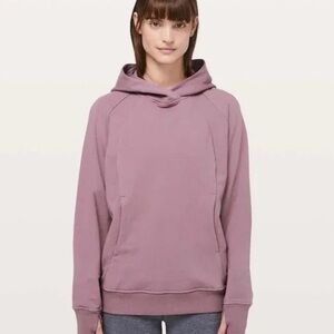 lululemon athletica Scuba pullover size 10 Dusty Pink/mauve